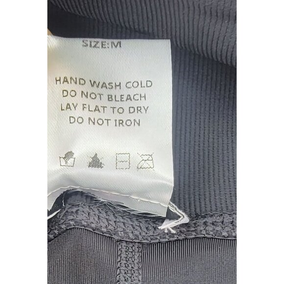 White Birch Leggings High Waist Sassy Black Compression Womens Size Med New - Picture 7 of 8